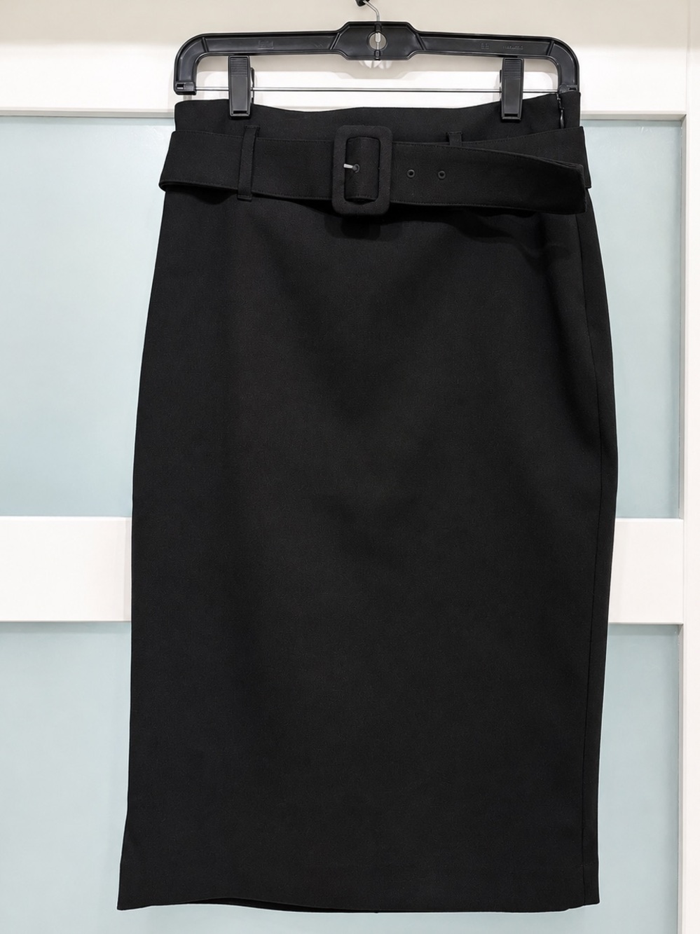 Express NWT Black Belted Pencil Skirt: Size 6